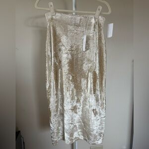 NWT Vince Panne Sweater Velvet Feel Pencil Skirt - XS